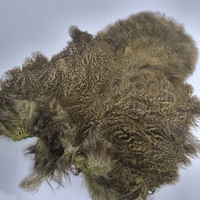 Whiting Coq de Leon Hen Soft Hackle with Chickabou in Speckled Olive-3